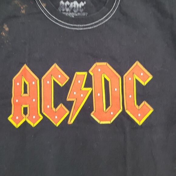 ACDC Tie-Dye Shirt Womens Small 19x25 Ombre - Picture 11 of 12